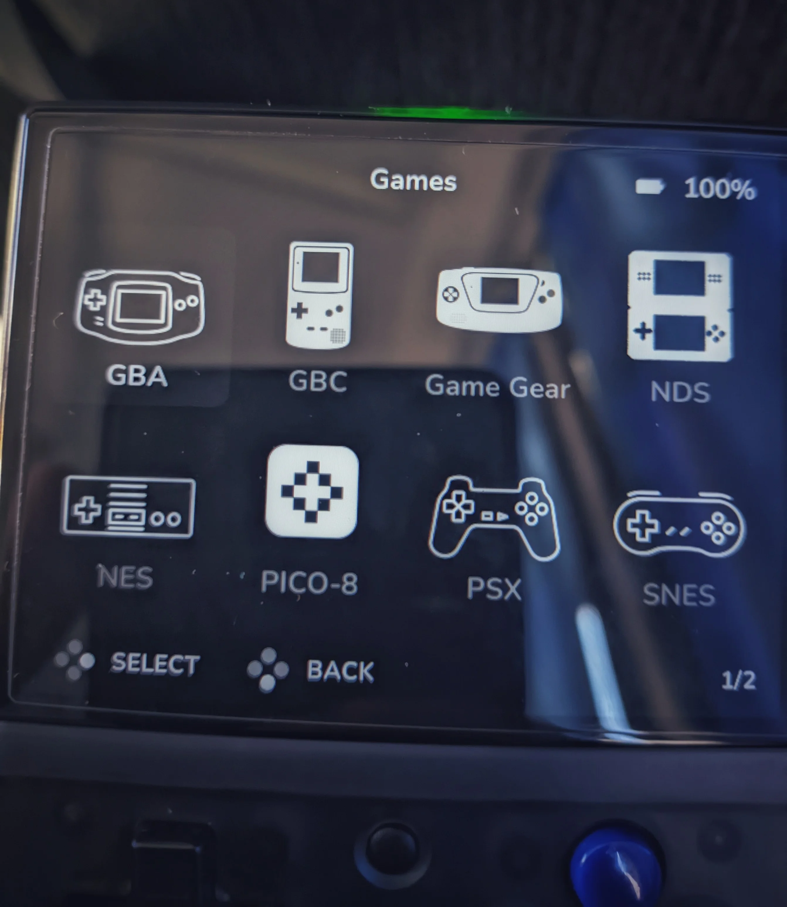 The first few icons in action