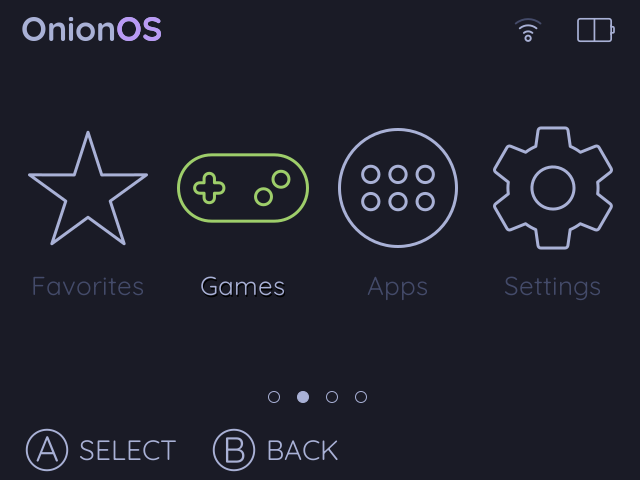 Main Menu Screen