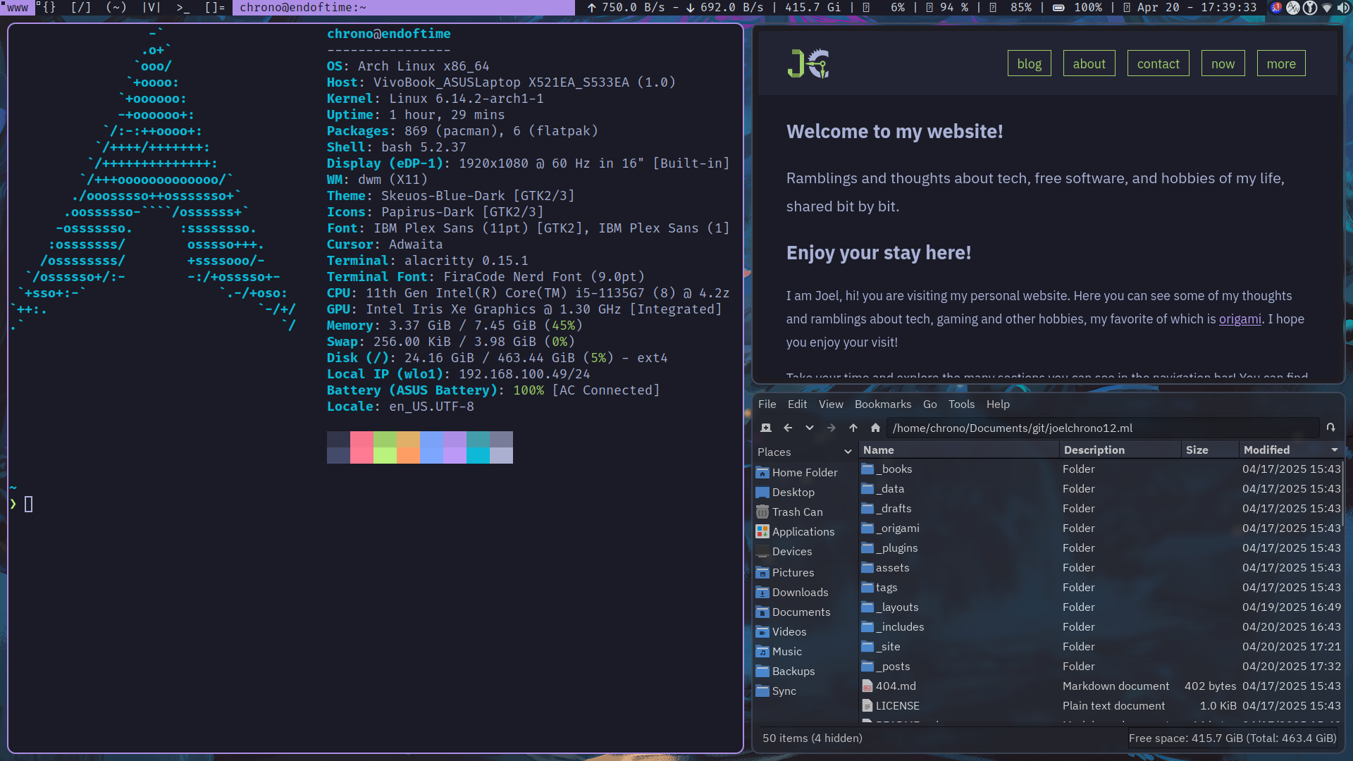 My current desktop