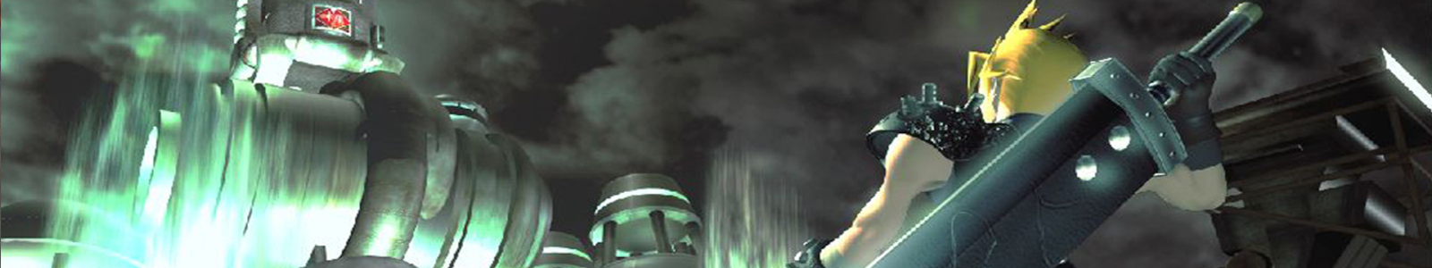 Cloud heading towards the city of Midgar, in a stance ready to unsheathe his sword