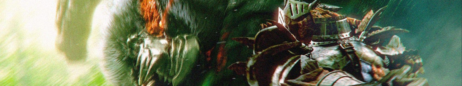 A hunter faces off against a Nargacuga in close combat