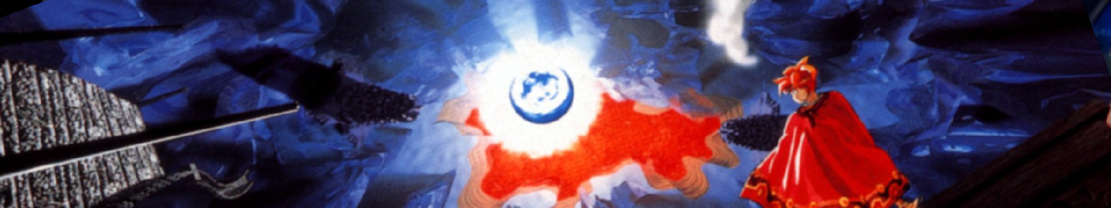 Ark standing on a structure as he watches reality bending around itself