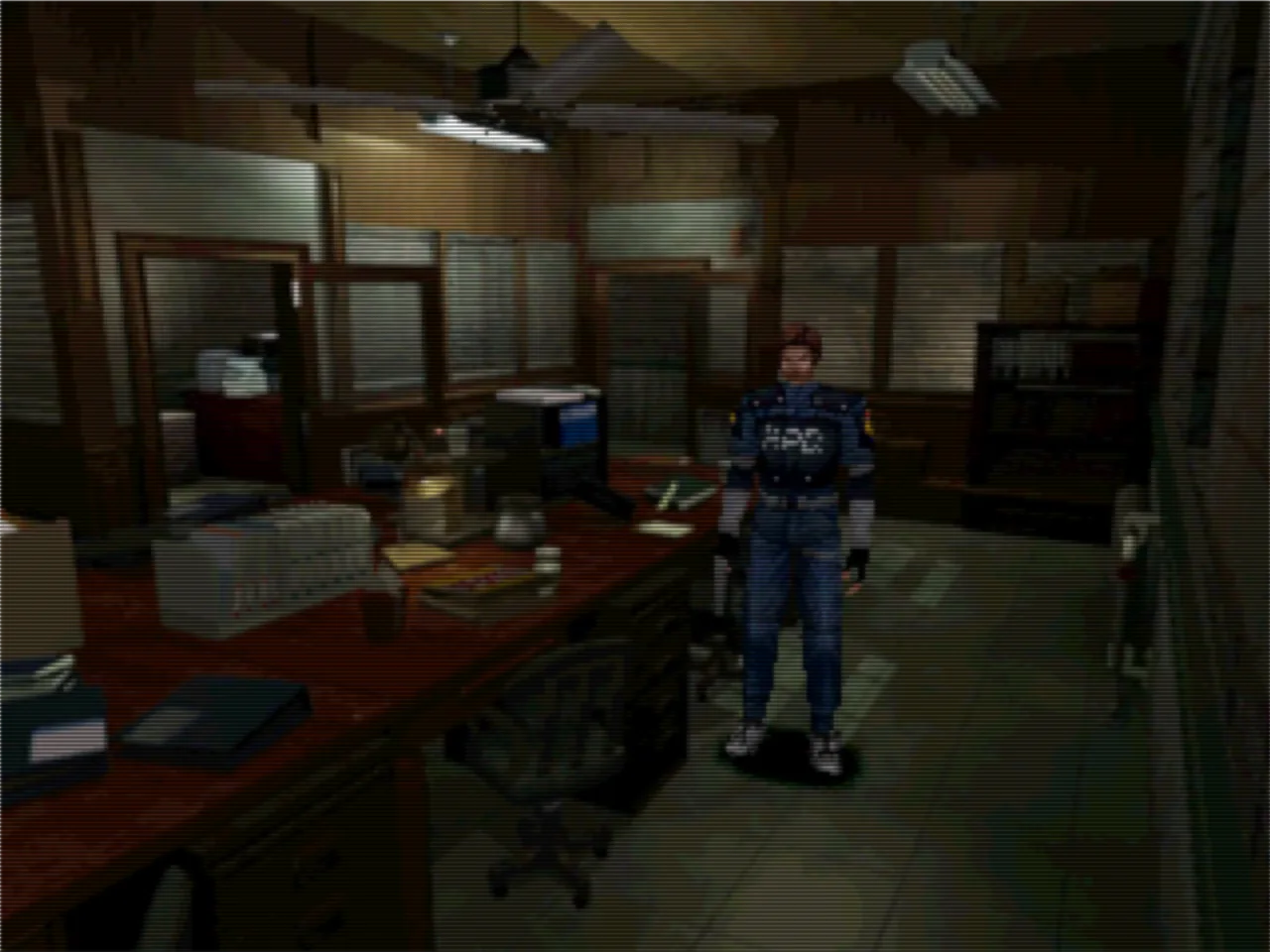 The environment is done with prerrendered backgrounds, which allow greater detail, and more complex character models