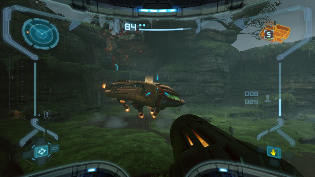 The landing zone and Samus' ship